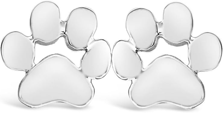 Dog Paw Print Earrings, Dainty Dog Earrings, Puppy Earrings For Owners Of All Dog Breeds, Dog Paw Earrings For Women, Veterinarian Gifts For Women