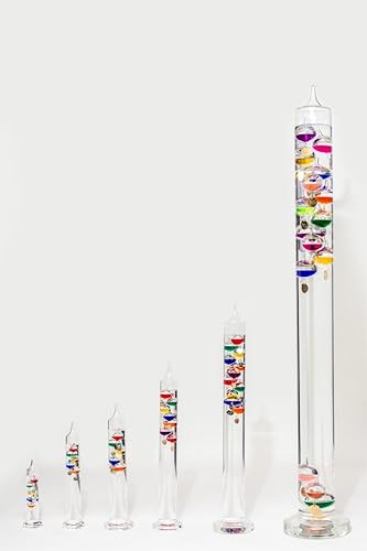 Miniatura 3 de Glassic Gifts® Termómetro Galileo (17 pulgadas de alto)