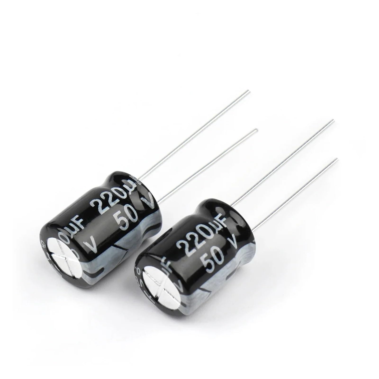 10 kit de condensadores electrolíticos de aluminio 16V-50V 0,1 uF-1000uF banco de condensadores 100UF 220UF 470UF 680UF