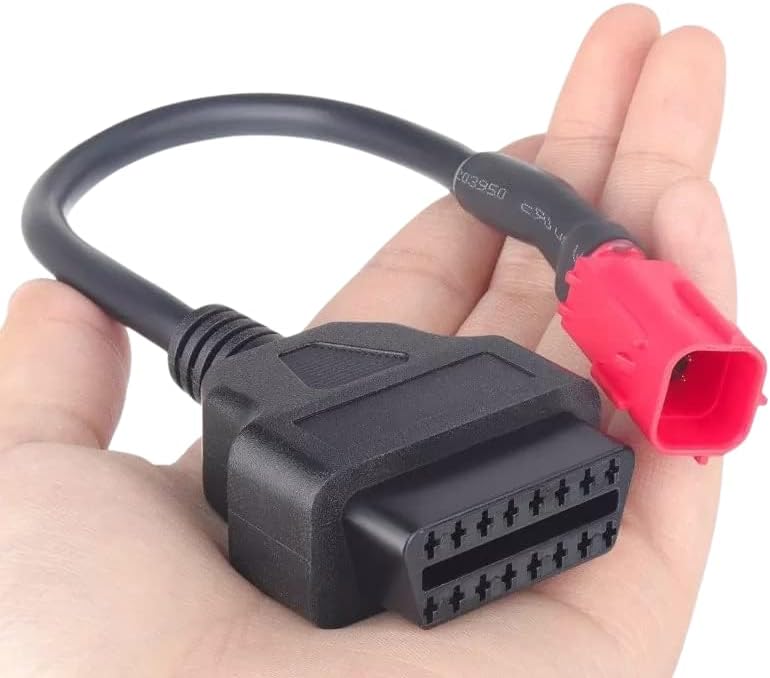 - MODAXE Upgrade Your Diagnostics: OBD II BS6 Bike Cable - 16 Pin Male to 6 Pin Female Connector Tailored for Yamaha, Suzuki, and Honda Bikes