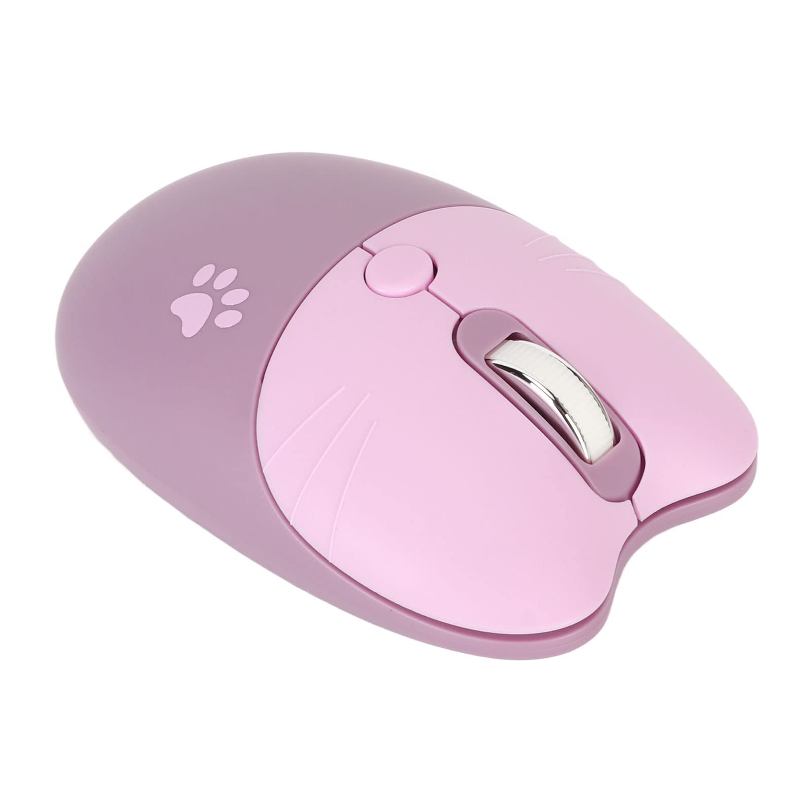 Ratón inalámbrico portátil morado compatible con PC Windows y Mac OS X 8