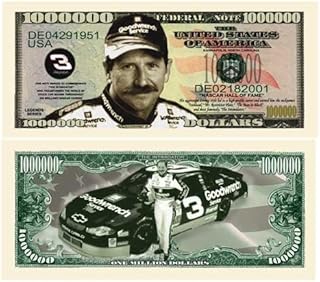 Pack of 10 - Dale Earnhardt Sr Million Dollar Novelty Bill Collectible