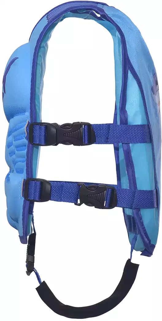 Jukusa Kids Shark Design Swimming Life Jacket, Adjustable Buoyancy Vest for Toddlers & Children, Safe Swim Vest for Sports, Beach & Summer Fun, Safety Floatation Device for Age 2 to 6 (1 Piece) 3
