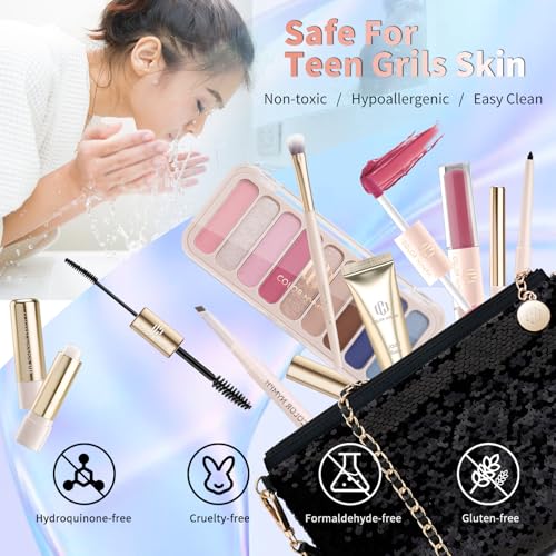 Color-Nymph-Teen-Girls-Makeup-Kits-Makeup-Set-For-Girls-With-Sequin-Bag-All-In-One-Makeup-Kit-For-Women-Packed-Individually-9-Colors-Eyeshadow-Palette-Liquid-Blush-Lip-gloss-Mascara-Pink-Blue
