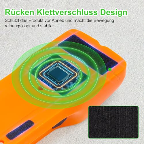 Leitungssucher Ortungsgerät Stromleitungsfinder 5 in 1 Wandscanner Metall Detektor mit HD LCD...