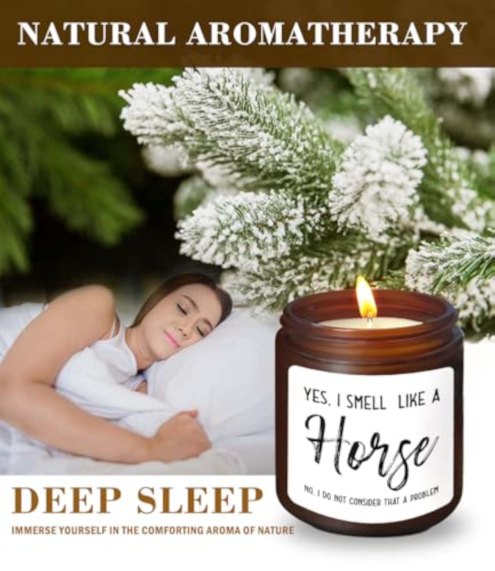 Cedar Scented Horse Candle Gift for Horse Lovers