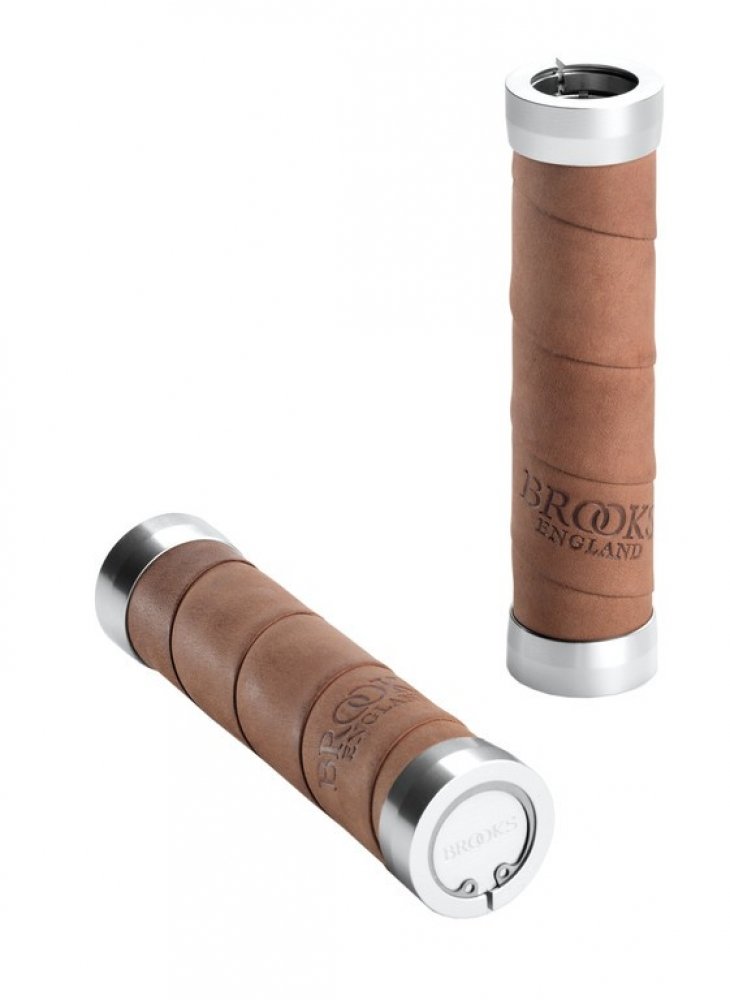 Brooks Slender Leather Grips verschiedene Farben Lenkergriffe 130 mm Fahrrad Griffe Leder