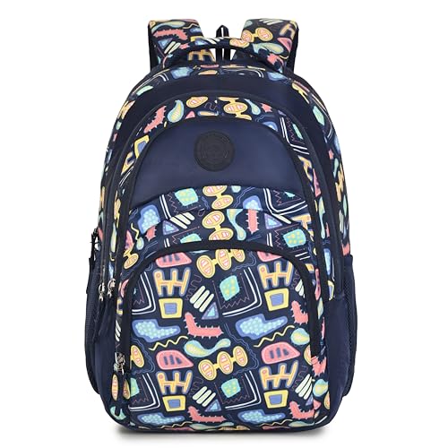 Image of BEAUTY GIRLS BY HOTSHOT FLORAL 1594|SCHOOL BAG|TUTION BAG|COLLEGE BACKPACK|LARGE SIZE|WATER RESISTANT|19 INCH|FOR GIRLS & WOMEN|36 LITERS BACKPACK