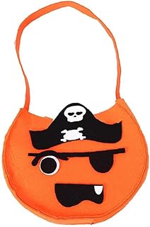 Tuimiyisou De Citrouille De Halloween Props Décoratif Pirates Conception Citrouille Panier Enfants Sucrerie Sacs pour Party