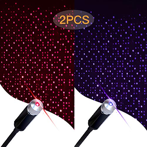 Star Projector Night Light, Romantic Auto Roof Lights, Aevdor Adjustable USB Night Light