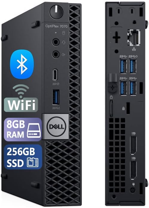 Dell OptiPlex 7070 Mini Business Desktop Computer, Core i5-8500T(Renewed)