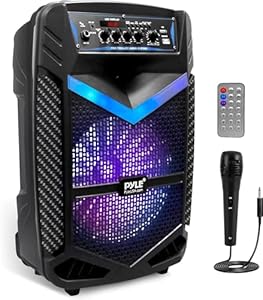Pyle PA Bluetooth Lautsprecher-Karaoke Maschine 600W