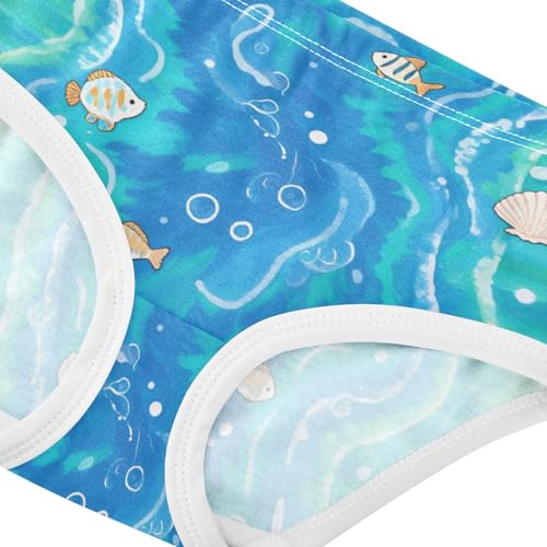 GuoChe Sport Panties Stretchy Triangle Panties Organic Underpants for Toddler in Sizes 2T,3T, 4T, 5T, 6Y and 8Y4