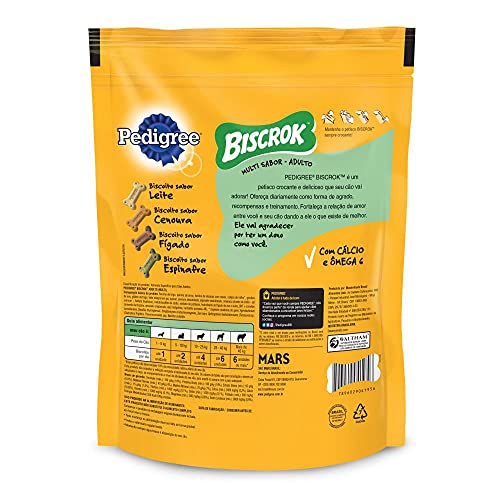 PEDIGREE Biscoito Pedigree Biscrok Para Cães Adultos Multi 1 Kg