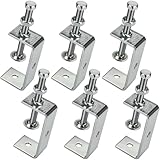 Set di morsetti a vite C - 6 morsetti regolabili, pinza di fissaggio in acciaio inox per saldatura, carpenteria, edifici, lavori in legno