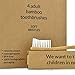 Natural Bamboo Toothbrush, 4 Units of BPA Free and Soft Nylon Bristles, Eco-Friendly, from Earth's Daughter.
