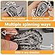 AOEVUIR Cool Gears Fidget Chain, Montage-Fidget-Spinner-Ring-Spielzeug, für Kinder Erwachsene, Zappel-Fahrrad-Ritzel-Würfel aus Metall, EDC Neuheit zum Stressabbau, Goodie-Bag-Stuffer-Geschenk