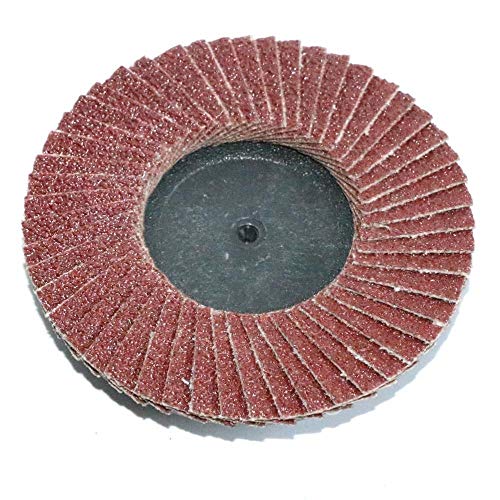 Disques à lamelles 75 mm type R avec mandrin pour meuleuse - 6
