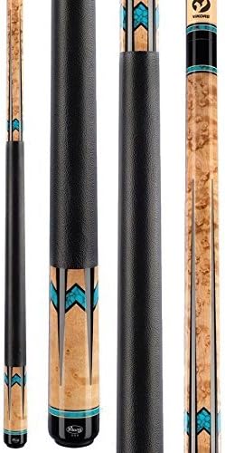 2015 Viking Cue A631 Black & Turquoise Pool Stick Quick Release Joint Billiards (18 - 21 Ounces in Weight)