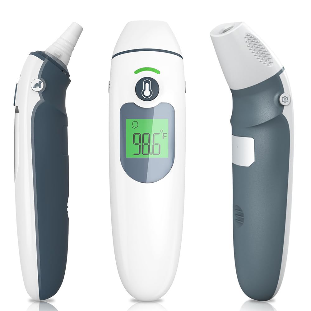 Termómetro Para Bebés, Termómetro Auricular, Con Pantalla Digital Con Código De Colores, Apto Para Bebés Y Niños Pequeños