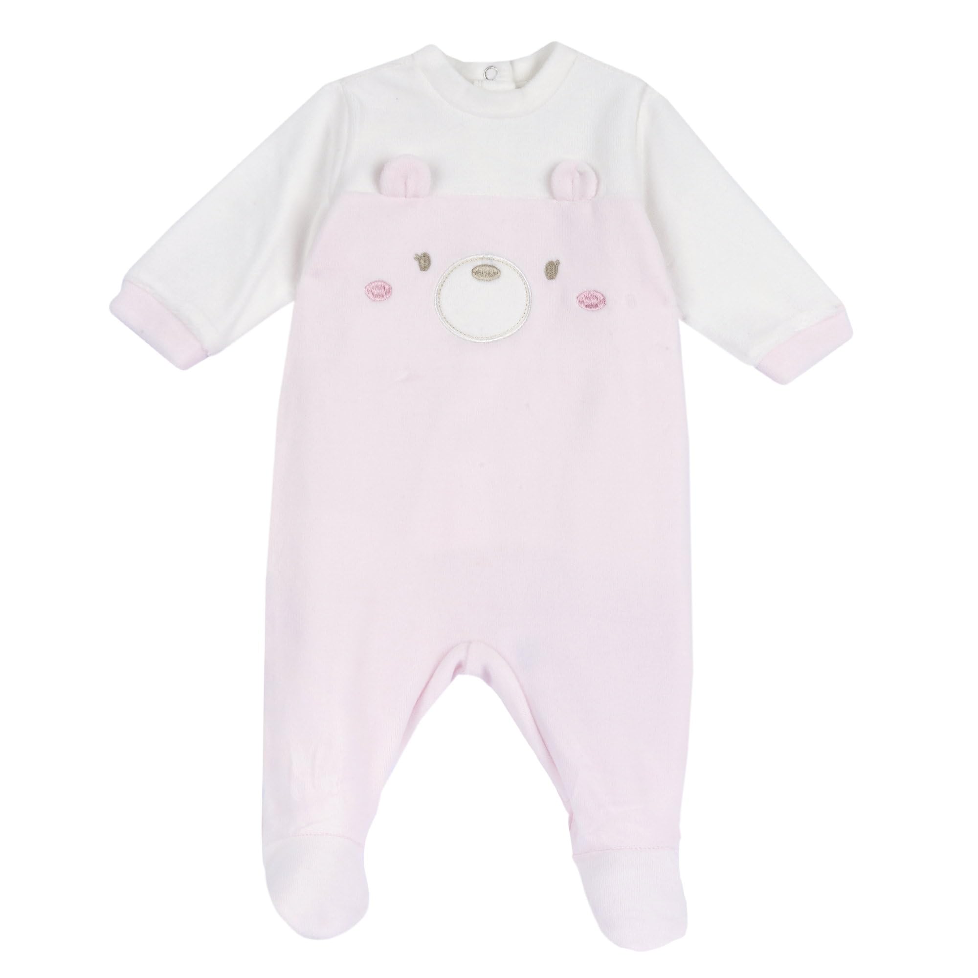 Chicco, Tutina Neonato/Neonata, con Comoda Apertura sulla Schiena e a Patello con Bottoncini, in Morbida Ciniglia, Lavabile in Lavatrice, Abbigliamento Neonato/Neonata 0-24 Mesi, Idea Regalo Nascita