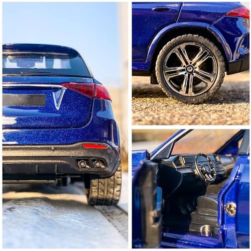 Image of 1 /32 Mercdz AMG GLE63 Model Luxury Car Toy Metal Pull Back Diecast Car with Openable Door and Sound Light, Gifts Toys for Kids【 White 】