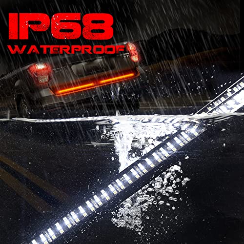 60 Polegadas Universal Led Triplo Tira De Alumínio Barra Traseira Barra Vermelha Luzes De Condução S