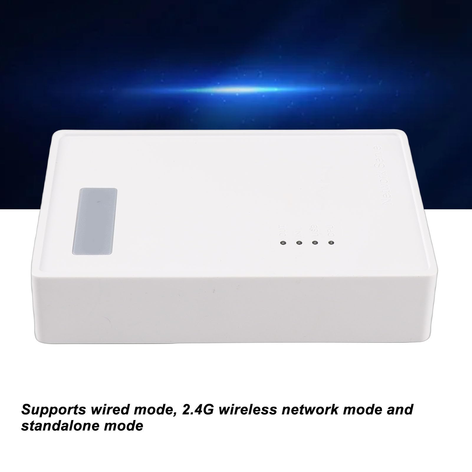 POENVFPO Server di Stampa Wireless USB 2.0 Server di Stampa Bridge USB WiFi Efficiente per più Utenti per Uso Domestico/Ufficio ABS Bianco 1 PC
