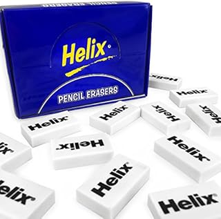 Helix Small White Classic Erasers (Box of 40)