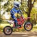 49cc 4-Stroke Kids Dirt Bike, Gas Power Motocross, Beach Off Road Mini Motorcycle, Children Pocket Motorbike with Disc Brakes,Top Speed of 22 MPH Ride-on Bike (Red)