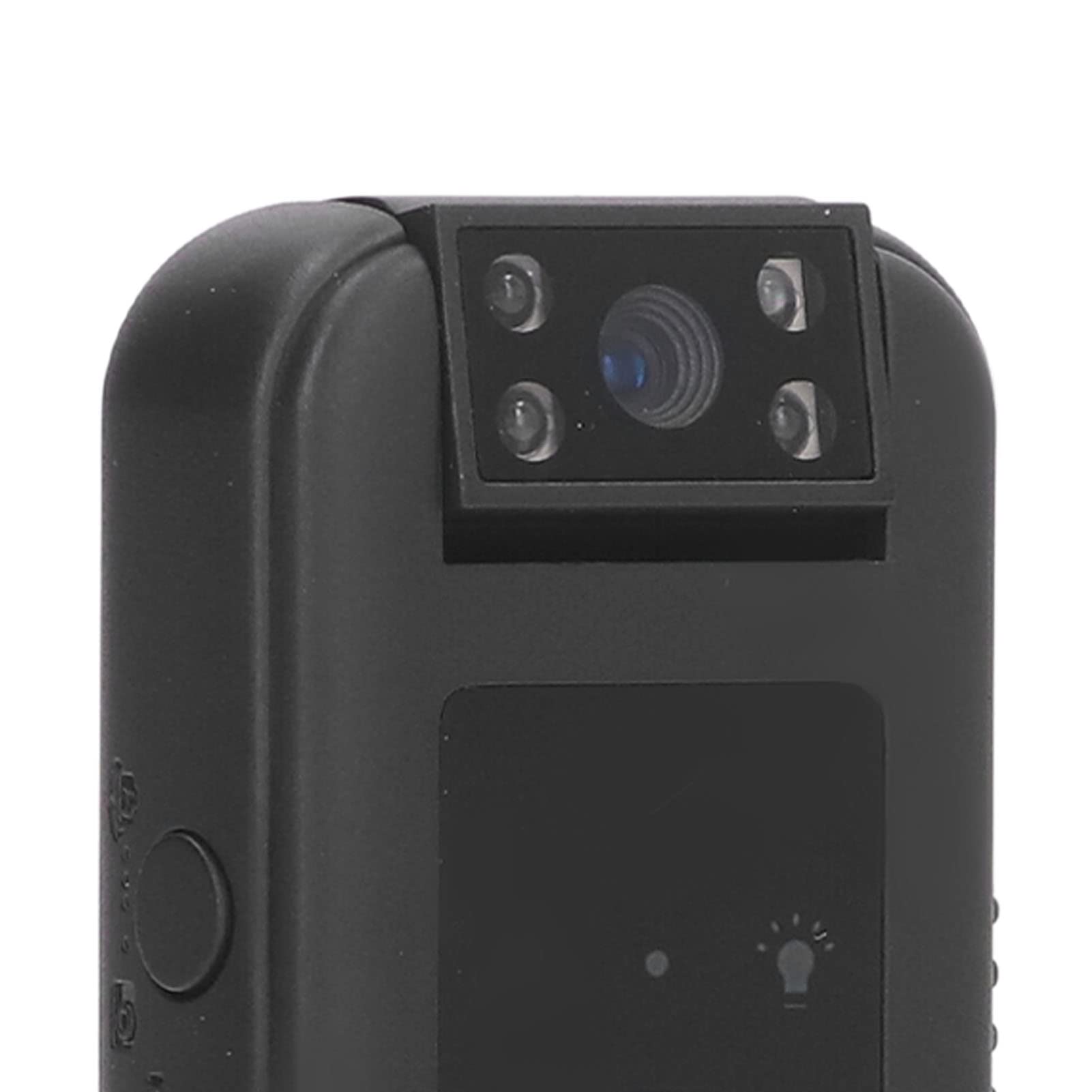 Cámara Corporal, Mini Cámara Giratoria de 180 Grados con Visión Nocturna, Cámara de Niñera Portátil 1080P con Clip Trasero Portátil, Luz Indicadora LED, 600 MAh para Oficina en