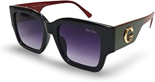 MONT JACOB| Women’s Oversized Square Sunglasses| Stylish Frame| Gradient Lenses| Gold G Accent| UV Protection Price In India