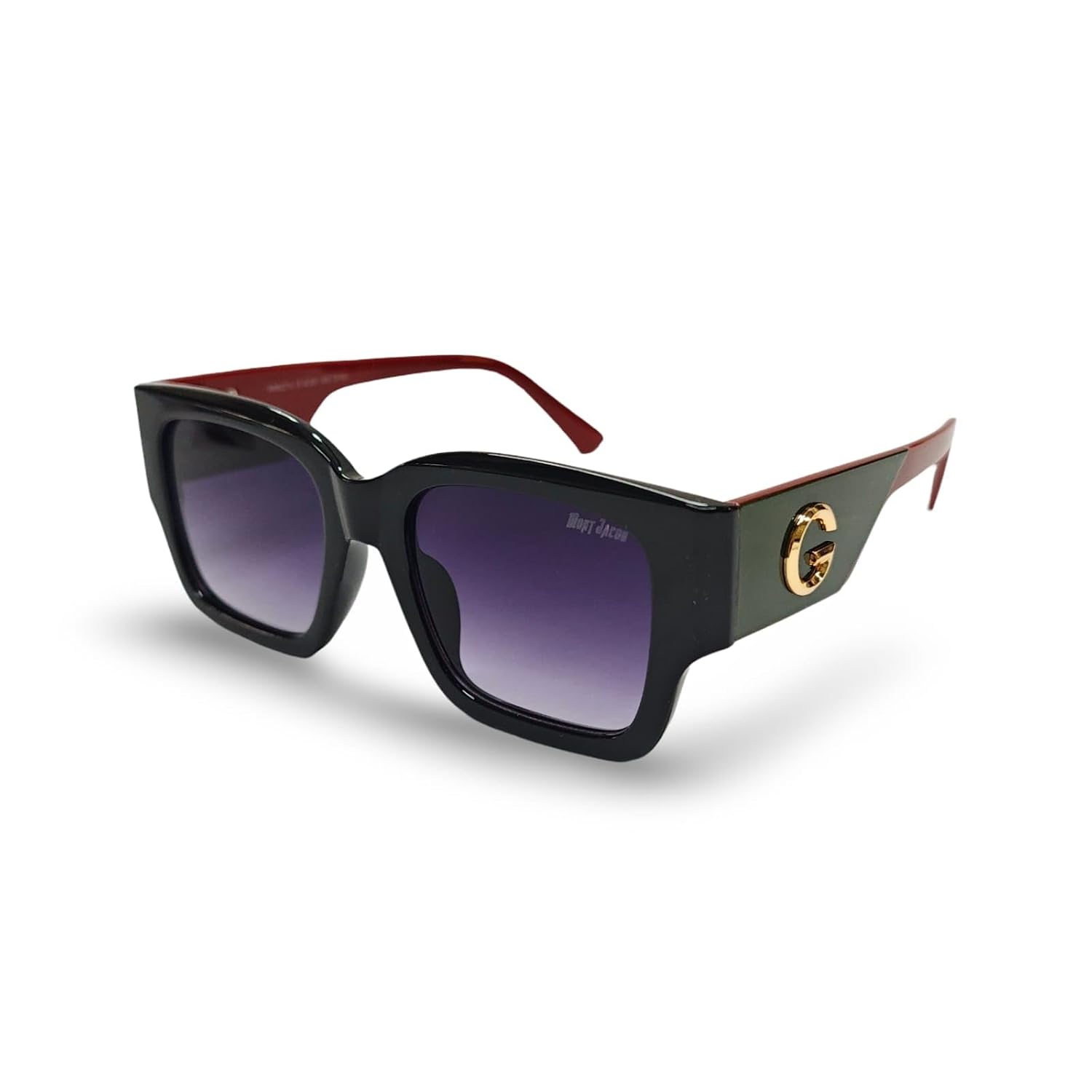 MONT JACOB| Women’s Oversized Square Sunglasses| Stylish Frame| Gradient Lenses| Gold G Accent| UV Protection - Review, Price and Buying Guide