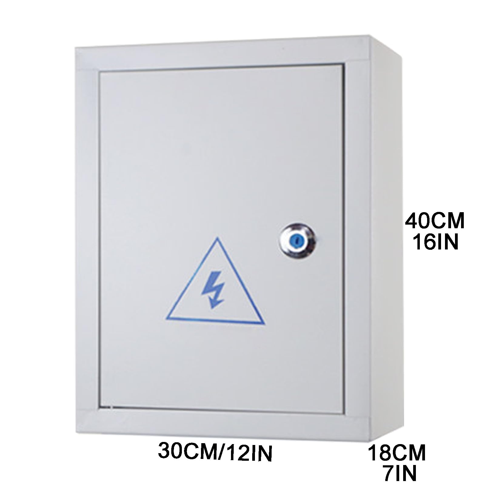 Quadro Elettrico, Scatola di Distribuzione Laminata a Freddo con Serrature, Adatta per Uso Domestico(30X18X40CM/12X7X16IN)