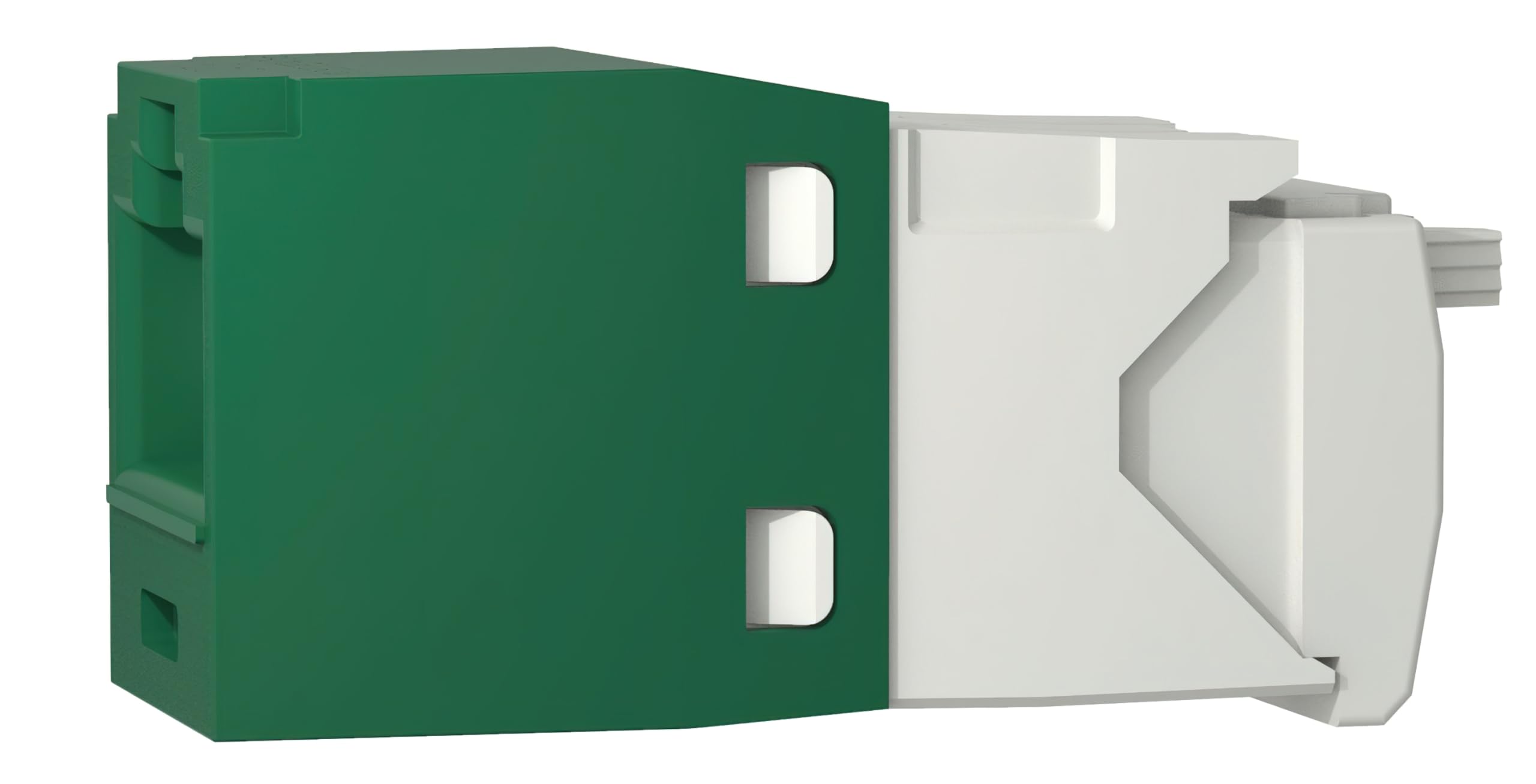 CJ688TGGR Lot de 50 modules jack Mini-Com UTP catégorie 6 TX6 Plus, vert, style TG, sans outils, module réseau Ethernet RJ45 haute performance, câblage T568A/T568B