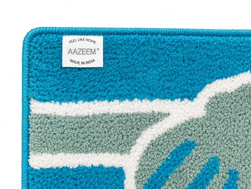 Image of AAZEEM Mat Rugs Non-Slip Abstract Bath Rugs Cute Mat Washable for Tube|Rectangular Door Mat for Home |Drawingroom |Easy Clean Indoor and Outdoor Floor Mat |Super Absorbent |40 X 60 Cm |