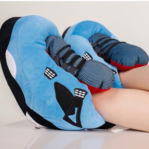 Image of Plush Sneaker Slippers, 17 Styles-Quiet Soles (No Waking Loved Ones), Anti-Slip Dry Indoor, Cozy for Cold Days, US 8-12 Unisex
