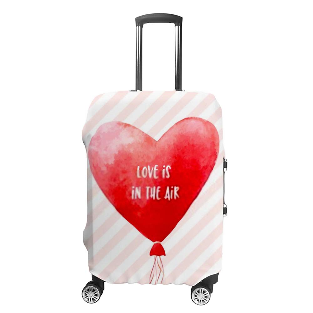 Housse de voyage lavable en polyester résistant à l'eau pour valise motif cœur CHEHONG - 8