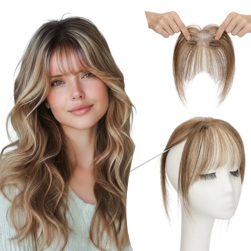 TESSHAIR Clip in Bangs, 100% Real Human Hair, Human Hair