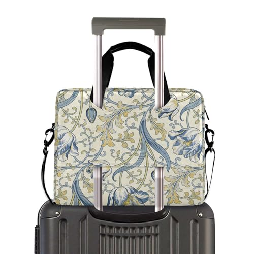 Bolso Maletín Cruzado para Laptop 15.6" Azul Vintage miniatura 4