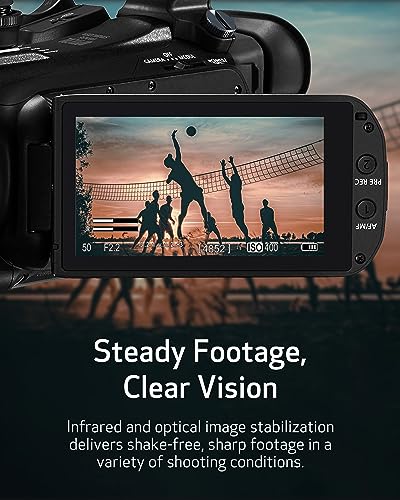Image of Canon XA60 with Digital & Optical Zoom,Black | 1 /2.3 4K CMOS, 3.5 Touch LCD, Tiltable OLED Evf, Xf-Avc and MP4, USB-C Uvc Livestreaming