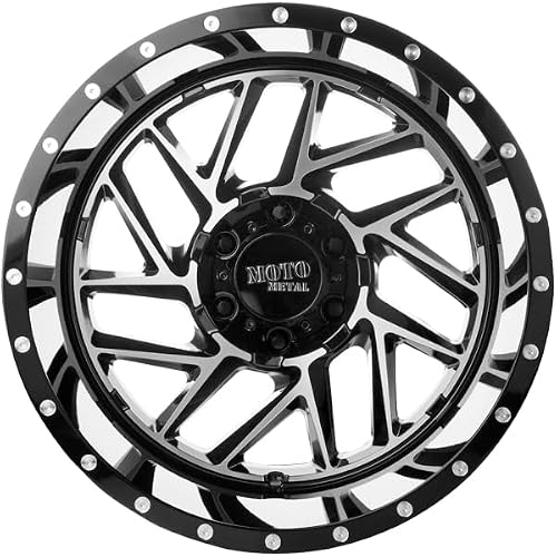 MOTO METAL MO985 BREAKOUT Gloss Black Machined Wheel Chromium (hexavalent compounds) (16 x 8. inches /6 x 106 mm, -6 mm Offset) - Thumbnail 4