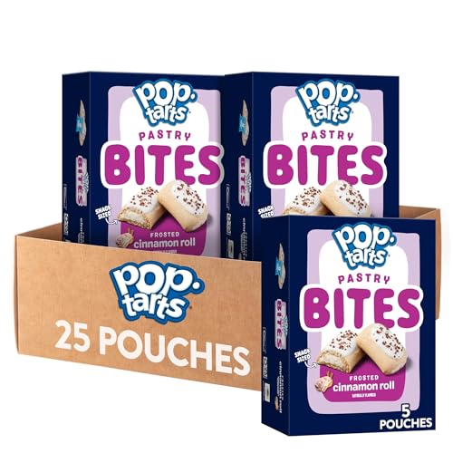 Pop-Tarts Baked Pastry Bites, Kids Snacks, School Lunch, Frosted Cinnamon