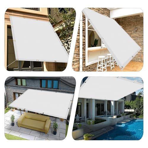 Voiles d'ombrage de balcon 50x180 cm pour ombrager une terrasse ou un patio avec oeillets - 3