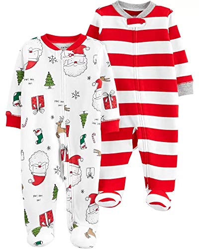 Grenouillères bébé Noël 3 mois lot 2 dors-bien rouge blanc