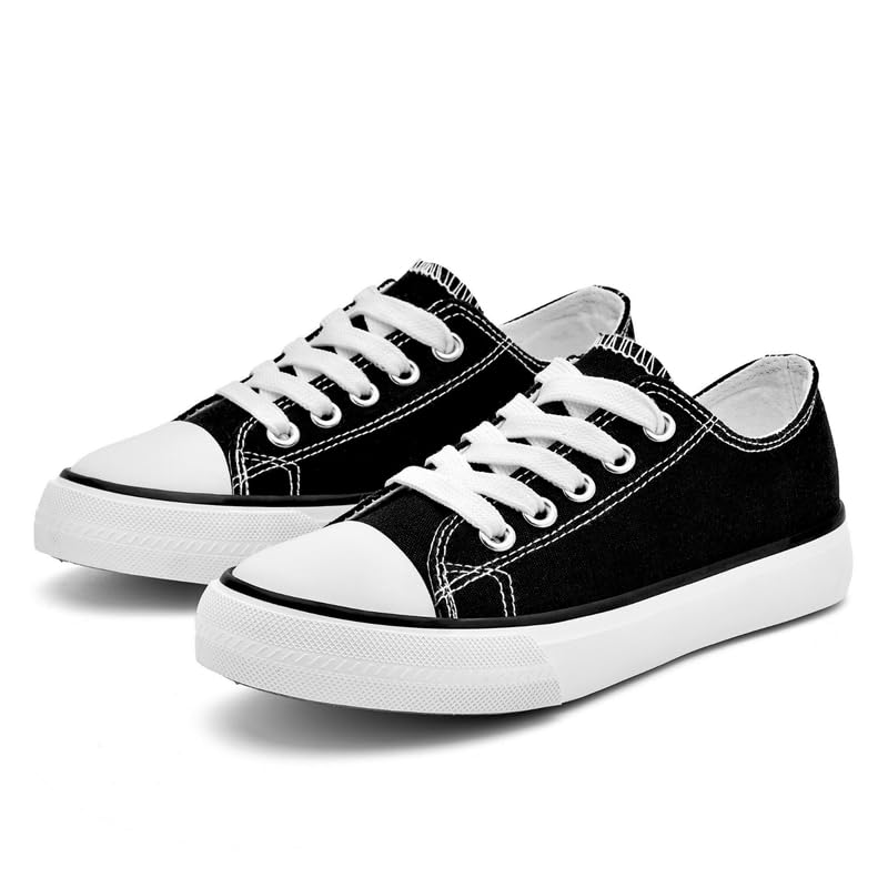 Toddler Canvas Sneakers, Non-Slip & Durable Sports Shoes for Boys & Girls, Cushioned, Breathable Kids Sneakers 5