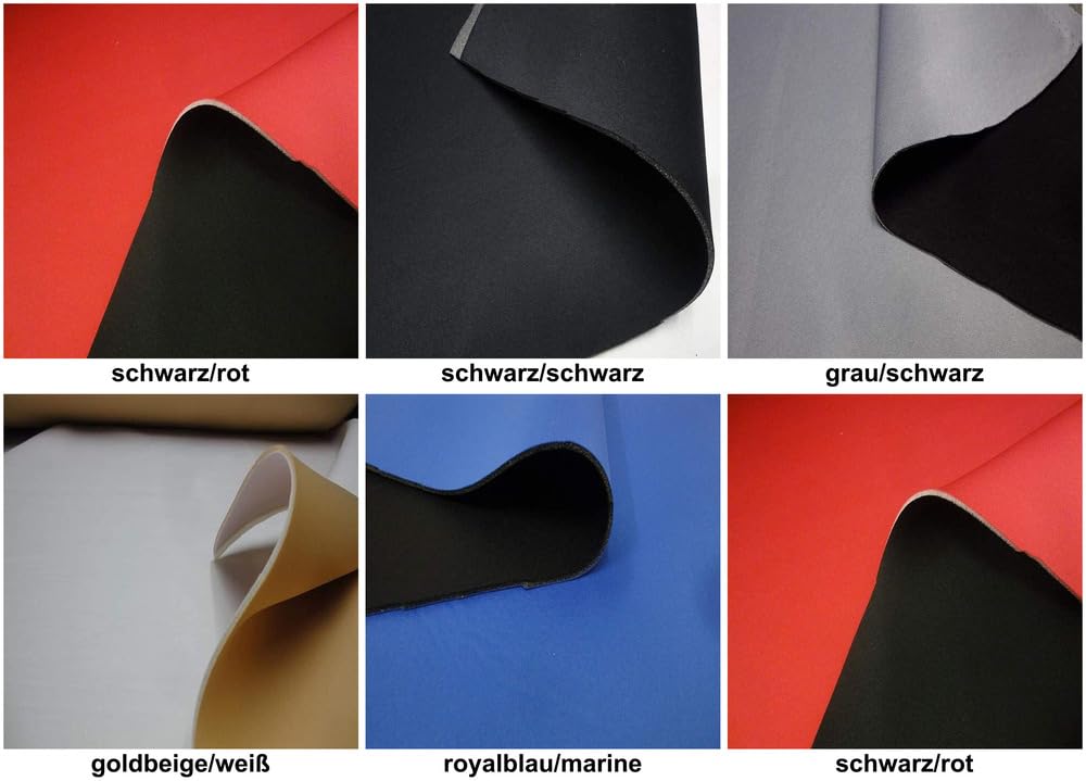 Stofboek wit/wit dubbel neopreen-imitatiestof neopreenlook 5 mm stof, D111