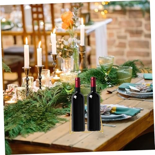 Soporte de metal para botellas de vino de encimera miniatura 5