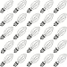Creative Hobbies 25 Pack of 4W Night Light Bulbs, Incandescent C7, Clear, Steady Burning, 4 Watt, Candelabra Base E12 (Chandelier Size Base)