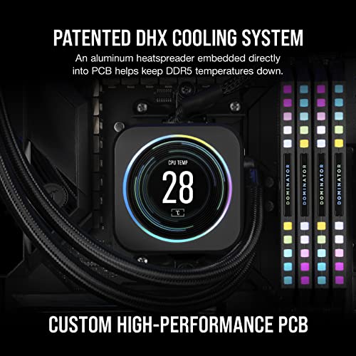 Image of CORSAIR Dominator Platinum RGB DDR5 32GB (2x16GB) DDR5 6000MHz CL30 AMD Expo Intel XMP iCUE Compatible Computer Memory - Gray (CMT32GX5M2B6000Z30K)